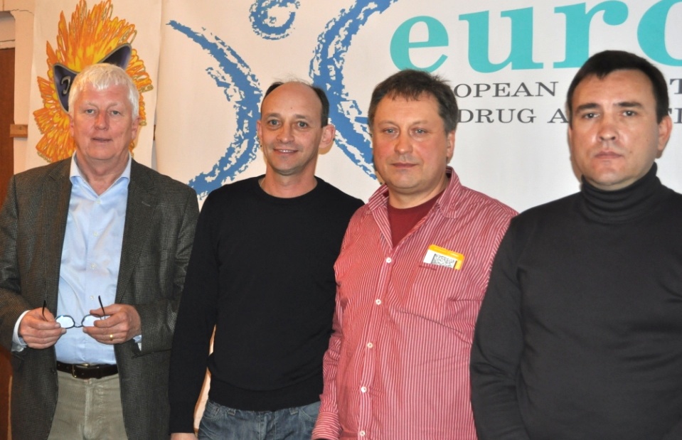 from left to right: Horst Brömer, Jerzy Brozhyna, Juri Sloboda, Evgeniy Soshnikov
